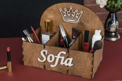 Customized makeup organizer