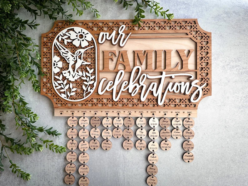 Family Celebrations Sign