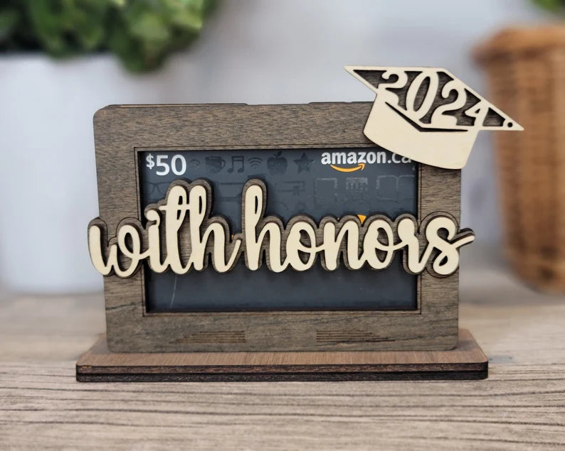 Graduation gift card holder