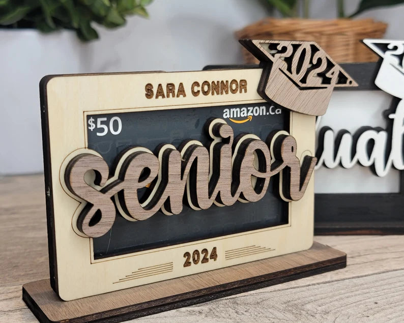 Graduation gift card holder