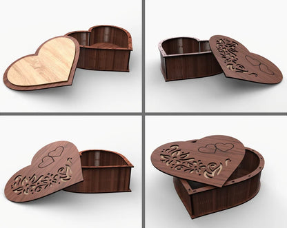 Cute heart shaped Jewelry box