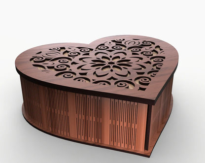 Cute heart shaped Jewelry box