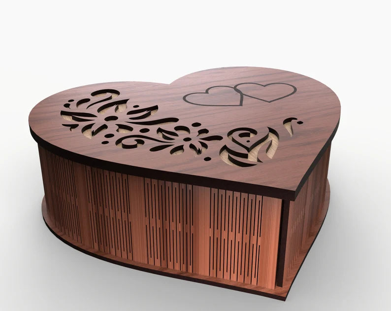 Cute heart shaped Jewelry box