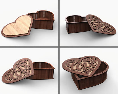 Cute heart shaped Jewelry box