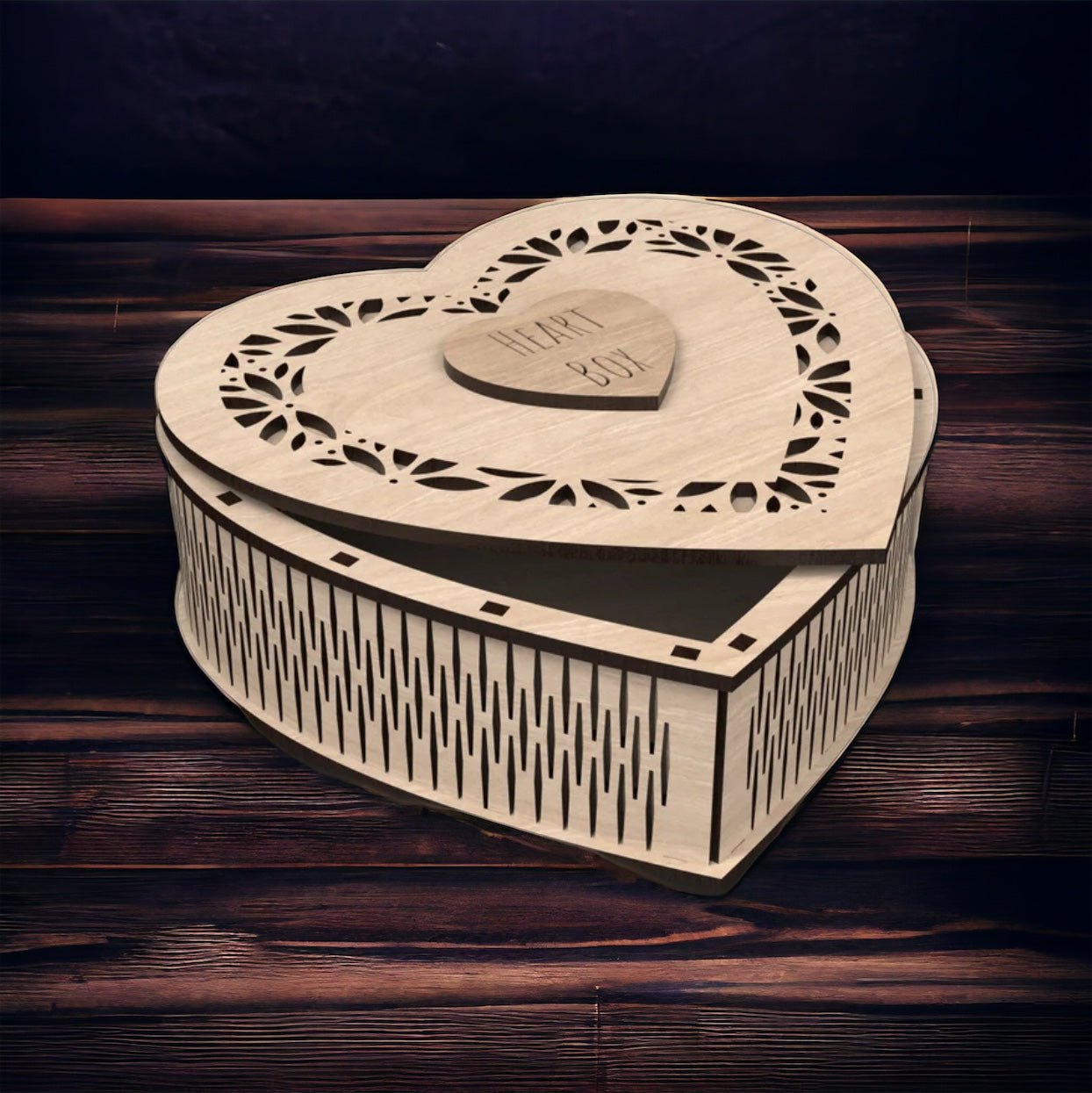 Customized Heart Shaped Jewelry Box