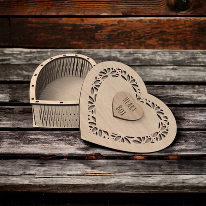 Customized Heart Shaped Jewelry Box